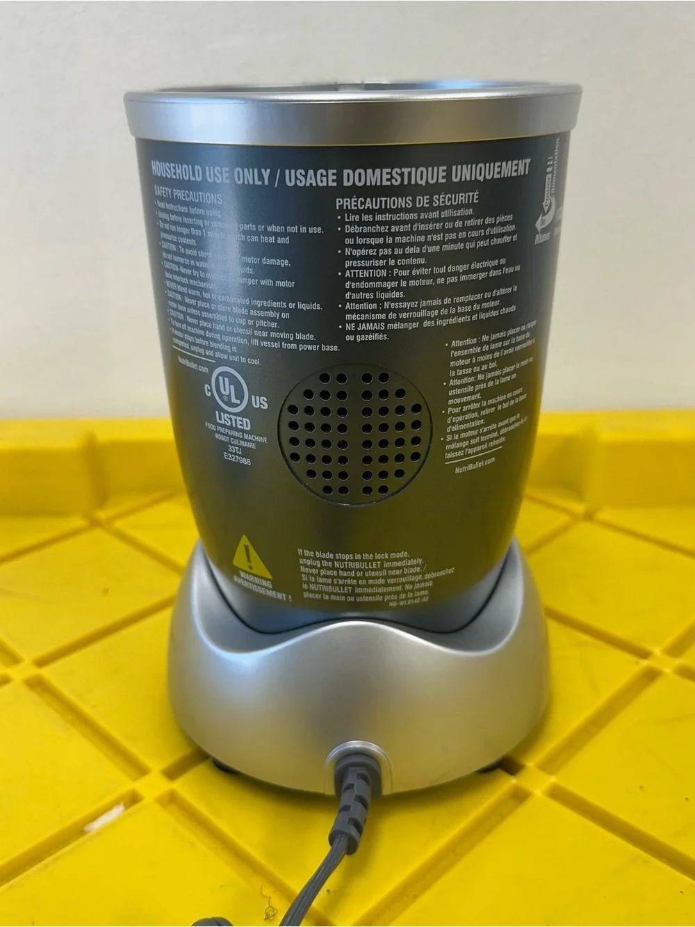 Nutribullet blender base
